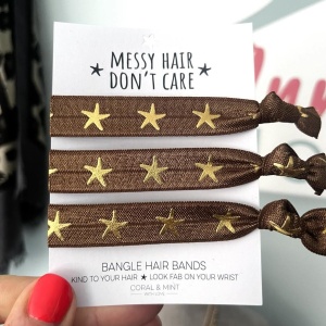 Beach Hair Bangle Bands - Brown